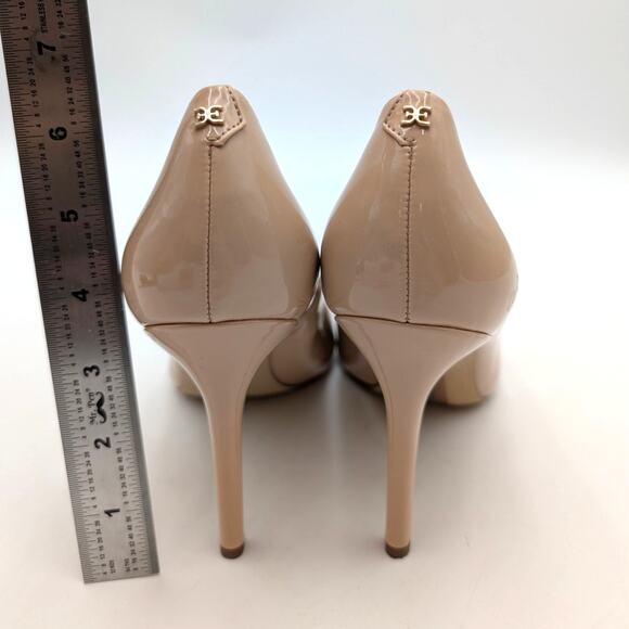 Sam Edelman Hazel Pointed Toe Patent Leather Heel Women's Beige Blush US8.5M - Picture 4 of 13